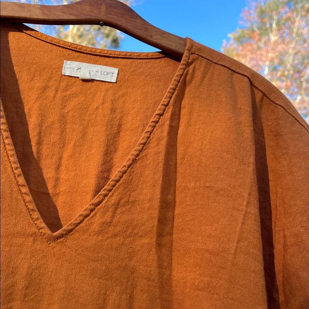 Minimalist linen midi with pockets🍁🍂 - Picture 3 of 7